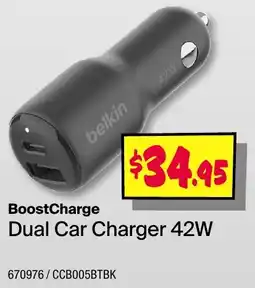 JB Hi-Fi Dual Car Charger 42W offer