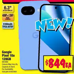 JB Hi-Fi Google Pixel 10a offer