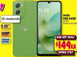 JB Hi-Fi Moto g06 offer