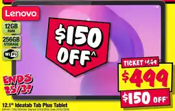 JB Hi-Fi 12 1 Ideatab Tab Plus Tablet offer