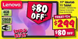 JB Hi-Fi 11 Ideatab 11 Tablet offer