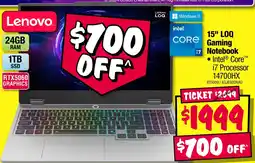 JB Hi-Fi 15 loq gaming notebook offer