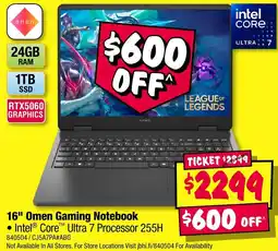 JB Hi-Fi 16 Omen Gaming Notebook offer