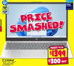 JB Hi-Fi 15 Al Notebook offer