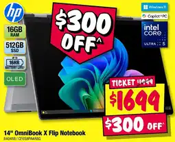 JB Hi-Fi 14 OmniBook X Flip Notebook offer
