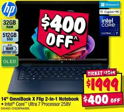 JB Hi-Fi 14 OmniBook X Flip 2 In 1 Notebook offer