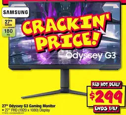 JB Hi-Fi 27 odyssey g3 gaming monitor offer