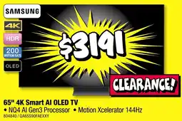 JB Hi-Fi 65 4k smart ai oled tv offer