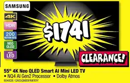 JB Hi-Fi 55 4k neo qled smart al mini led tv offer