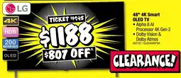 JB Hi-Fi 48 4k smart oled tv offer