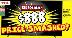 JB Hi-Fi 65 4k qled google tv offer