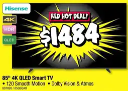 JB Hi-Fi 85 4k qled smart tv offer