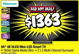 JB Hi-Fi 65 4k uled mini led smart tv offer
