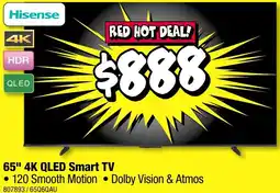 JB Hi-Fi 65 4k qled smart tv offer