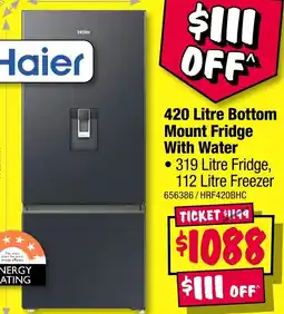 JB Hi-Fi Bottom Mount Fridge offer