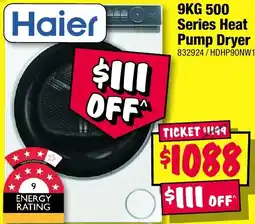 JB Hi-Fi 500 Series Heat Pump Dryer offer