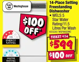 JB Hi-Fi 14 Place Setting Freestanding Dishwasher offer