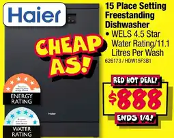 JB Hi-Fi 15 Place Setting Freestanding Dishwasher offer