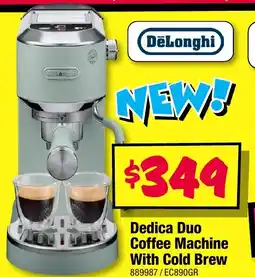 JB Hi-Fi Dedica Duo Coffee Machine With Cold Brew offer