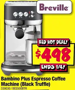 JB Hi-Fi Bambino Plus Espresso Coffee Machine Black Truffle offer