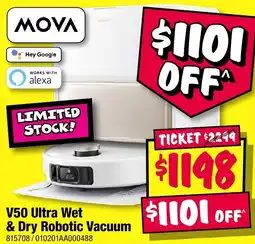 JB Hi-Fi V50 Ultra Wet & Dry Robotic Vacuum offer