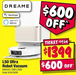 JB Hi-Fi L50 Ultra Robot Vacuum offer