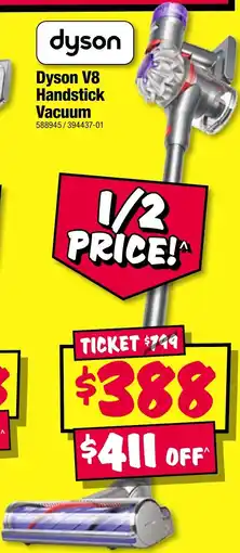 JB Hi-Fi Dyson V8 Handstick Vacuum offer