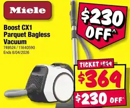 JB Hi-Fi Boost cx1 parquet bagless vacuum offer