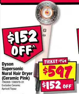 JB Hi-Fi Dyson Supersonic Nural Hair Dryer Ceramic Pink offer