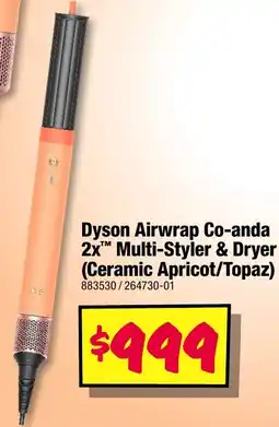 JB Hi-Fi Dyson Airwrap Co anda 2x Multi-Styler & Dryer Ceramic Apricot Topaz offer
