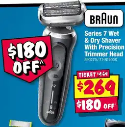 JB Hi-Fi Series 7 Wet & Dry Shaver With Precision Trimmer Head offer