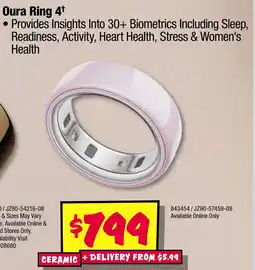 JB Hi-Fi Oura ring 4 ceramic offer