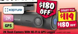 JB Hi-Fi 2K Dash Camera With Wi-Fi & GPS Logger offer