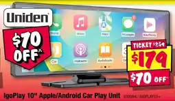 JB Hi-Fi IgoPlay 10" Apple/Android Car Play Unit offer