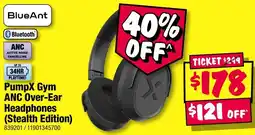 JB Hi-Fi BlueAnt PumpX Gym ANC Over-Ear Headphones (Stealth Edition) offer