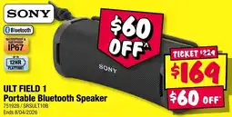 JB Hi-Fi SONY ULT FIELD 1 Portable Bluetooth Speaker offer