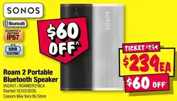 JB Hi-Fi Sonos Roam 2 Portable Bluetooth Speaker offer