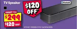 JB Hi-Fi TV Speaker offer