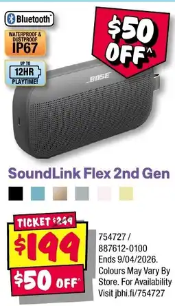 JB Hi-Fi SoundLink Flex 2nd Gen offer