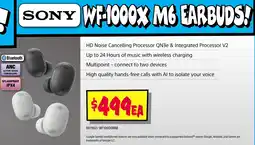 JB Hi-Fi Sony wf-1000x m6 earbuds offer