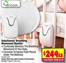 JB Hi-Fi Babysense BabySense7 Breathing Movement Monitor offer
