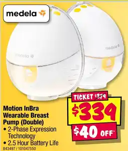 JB Hi-Fi Motion InBra Wearable Breast Pump (Double) offer
