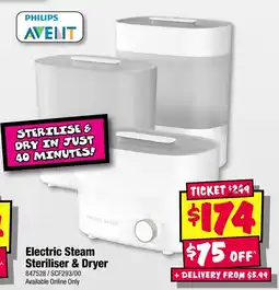JB Hi-Fi Electric Steam Steriliser & Dryer offer