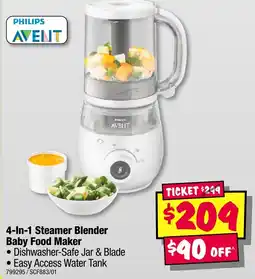 JB Hi-Fi 4-In-1 Steamer Blender Baby Food Maker offer