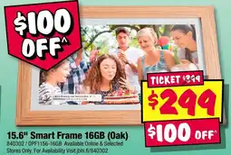 JB Hi-Fi 15.6" Smart Frame 16GB (Oak) offer
