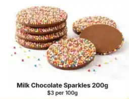 IGA Milk Chocolate Sparkles offer