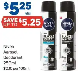 Foodland Nivea Aerosol Deodorant offer