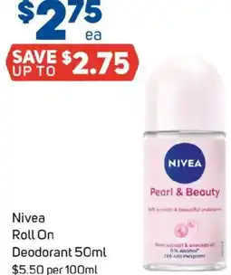 Foodland Nivea Roll On Deodorant offer