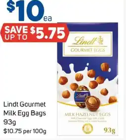 Foodland Lindt Gourmet Milk Egg Bags offer