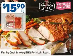 Foodland Family Chef Smokey BBQ Pork Loin Roast offer